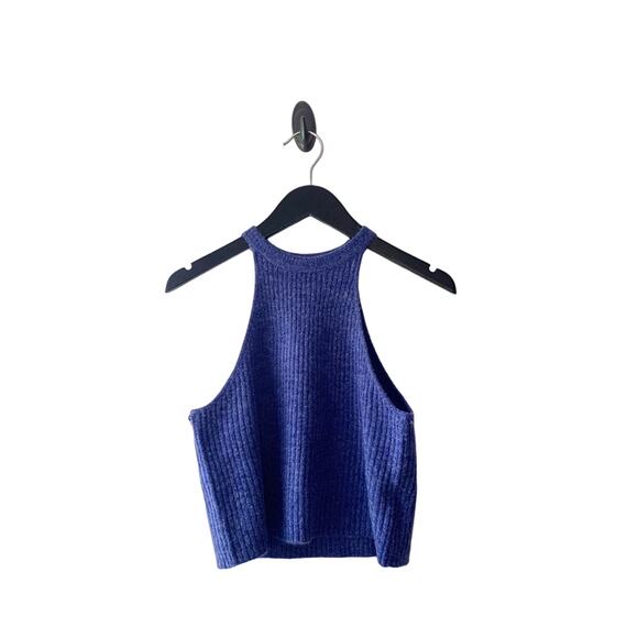 Oak + Fort Blue High Neck Tank Top - Picture 1 of 11